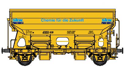 Hopper car "SKW Piesteritz"<br /><a href='images/pictures/Tillig/14570.jpg' target='_blank'>Full size image</a>